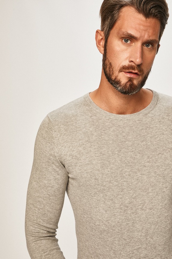 Tom Tailor Denim - Sweter szary 1012819