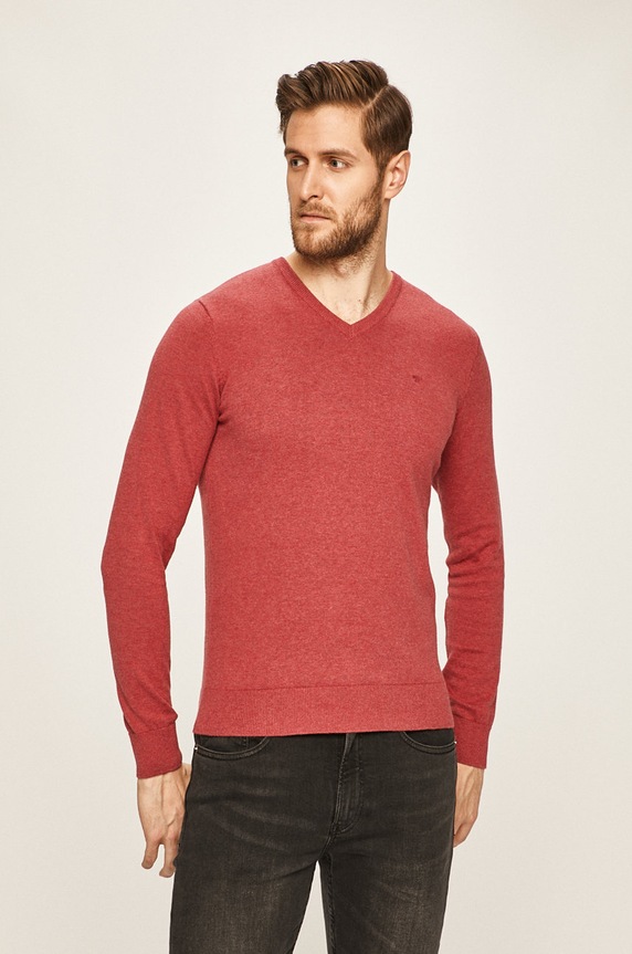 Tom Tailor Denim - Sveter červená 1012820