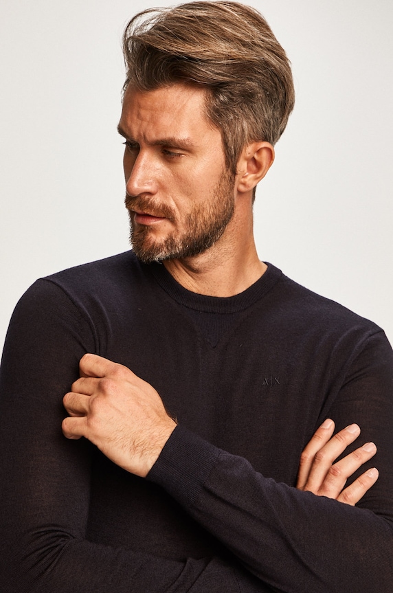 Armani Exchange - Pulóver 8NZM3A.ZM8AZ.NOS sötétkék
