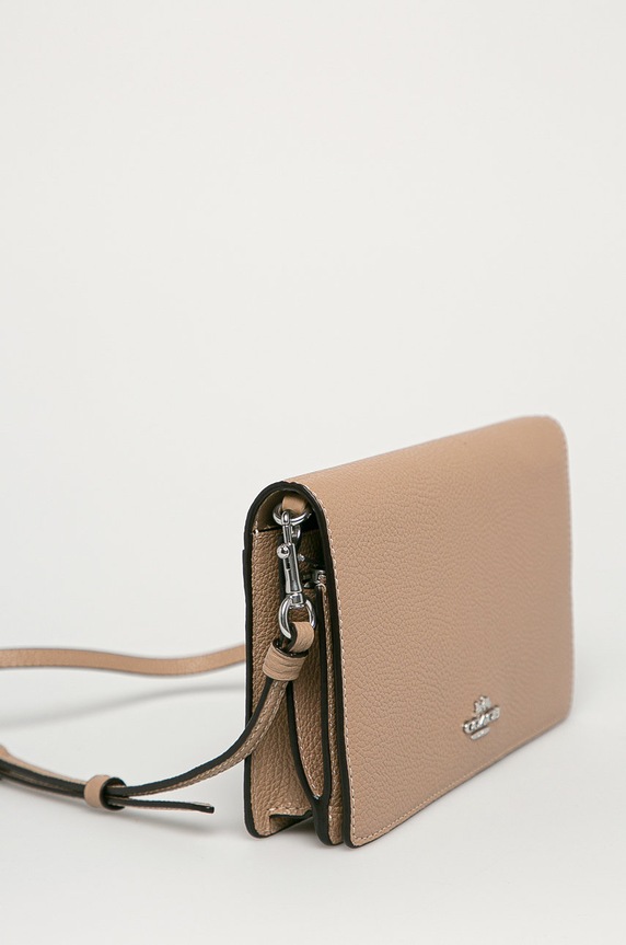 Akcesoria Coach - Kopertówka skórzana 87401 87401 brązowy