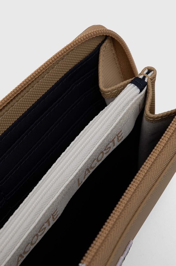 Lacoste portfel NF2900PO beżowy SS25