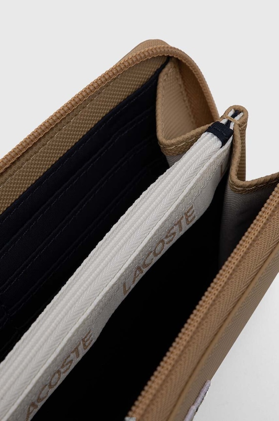 Lacoste portfel NF2900PO beżowy SS25