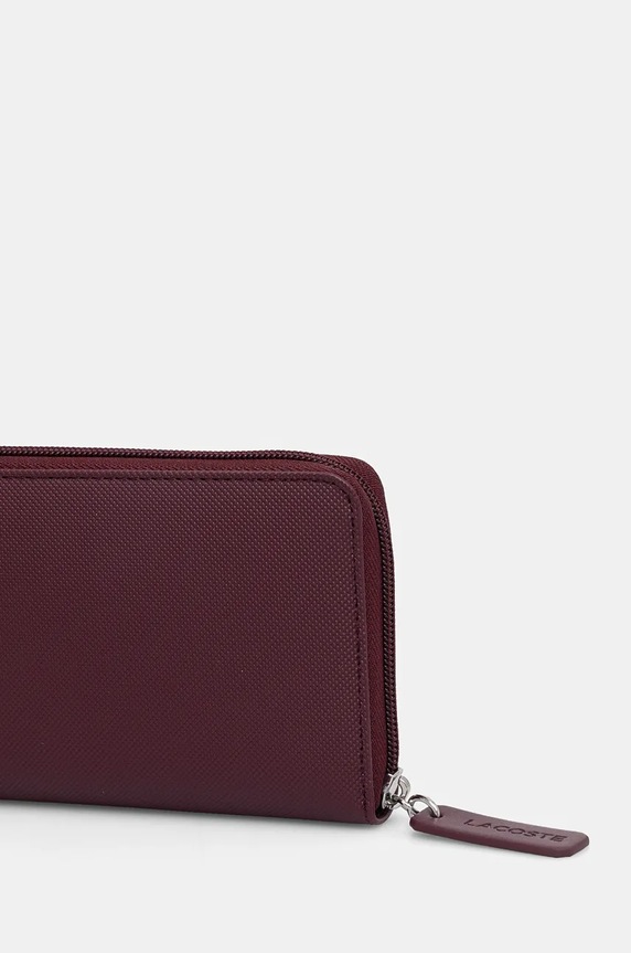 Lacoste portfel NF2900PO bordowy SS25