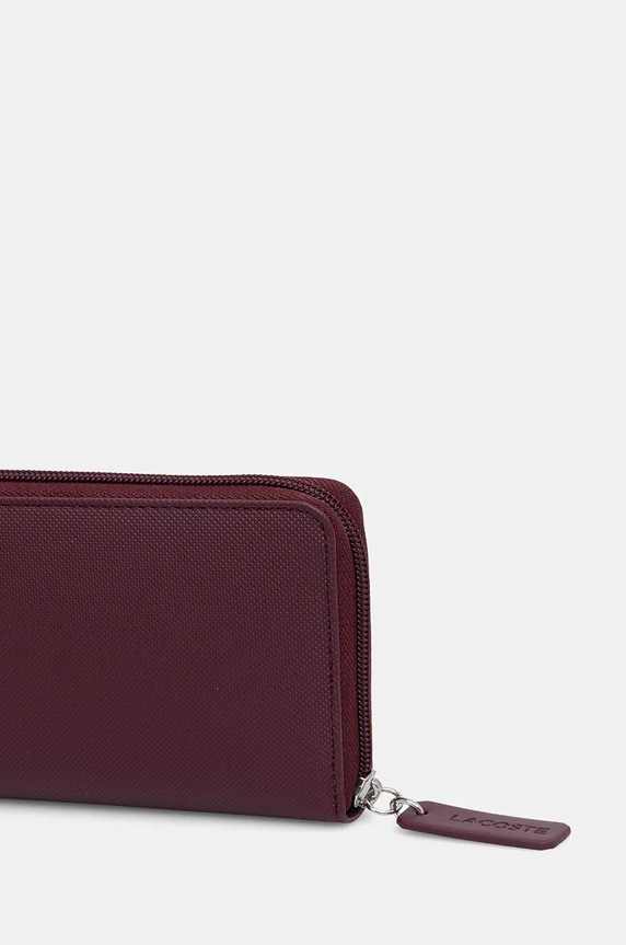 Akcesoria Lacoste portfel NF2900PO bordowy