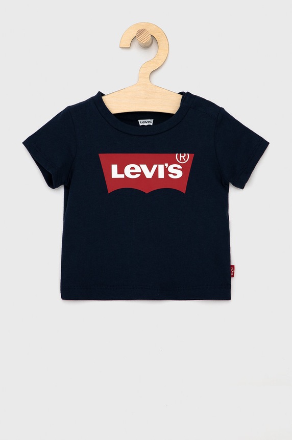 Levi's - T-shirt dziecięcy 62-98 cm nadruk granatowy NP10004