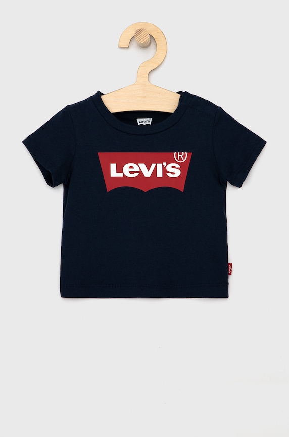 Levi's - T-shirt dziecięcy 62-98 cm nadruk granatowy NP10004