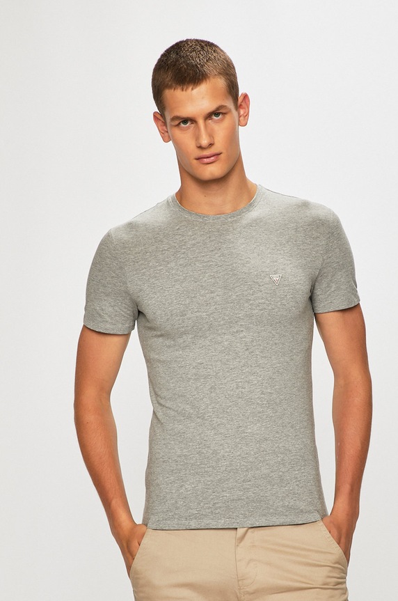 Guess Jeans - Pánske tričko sivá M93I51.J1300