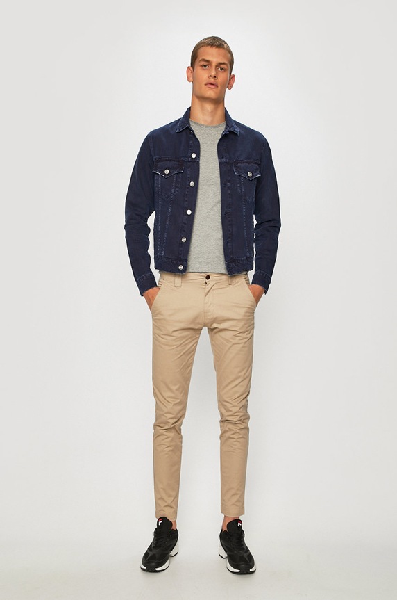 Guess Jeans - Pánske tričko M93I51.J1300 sivá AW19