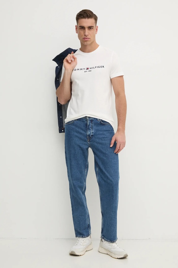 Tommy Hilfiger - Μπλουζάκι MW0MW11465 λευκό AA00