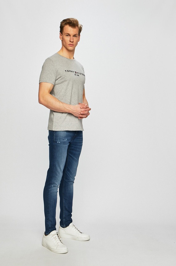 Tommy Hilfiger - Μπλουζάκι MW0MW11465 γκρί AA00
