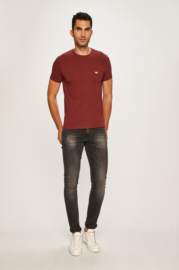 Oblečenie Emporio Armani - Pánske tričko (2 pak) 9A720.111267 čierna