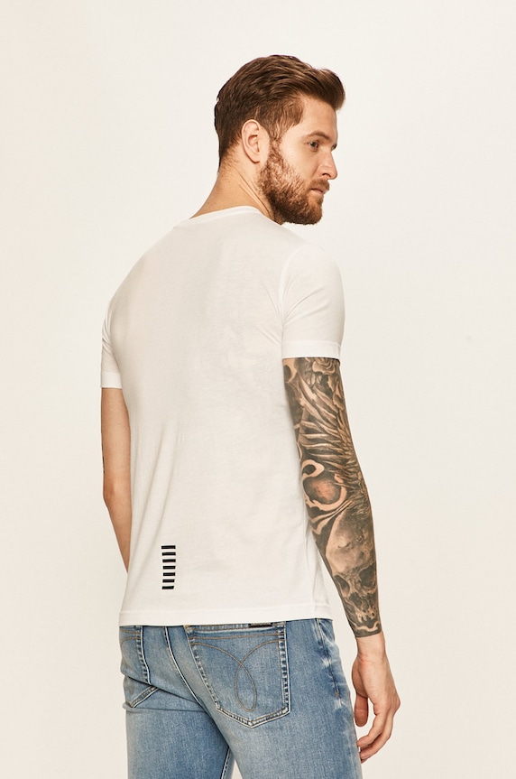 Odzież EA7 Emporio Armani - T-shirt PJM9Z.8NPT51 PJM9Z.8NPT51 biały