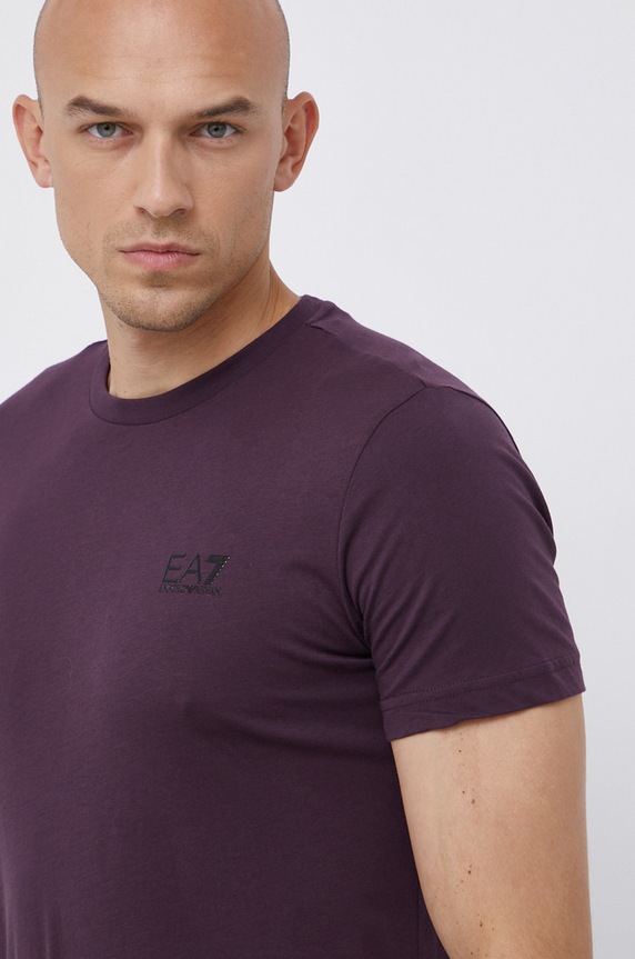 EA7 Emporio Armani - Tričko jednofarebný fialová PJM9Z.8NPT51