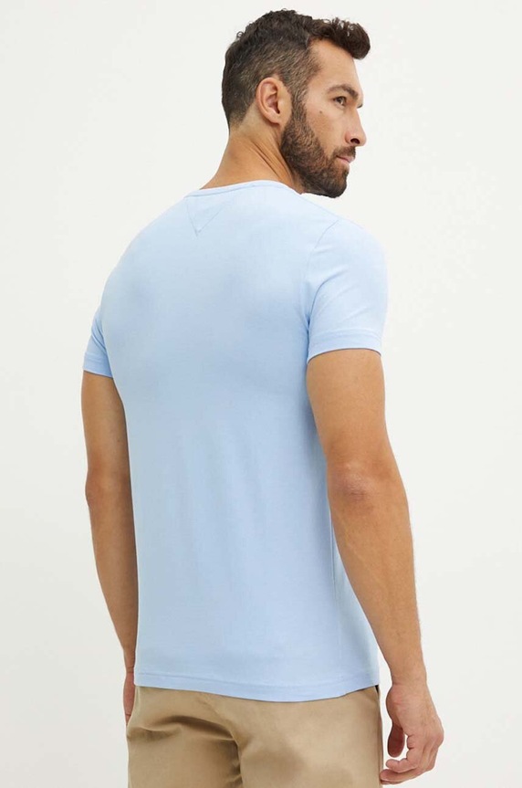 Tommy Hilfiger t-shirt MW0MW10800 niebieski AW25