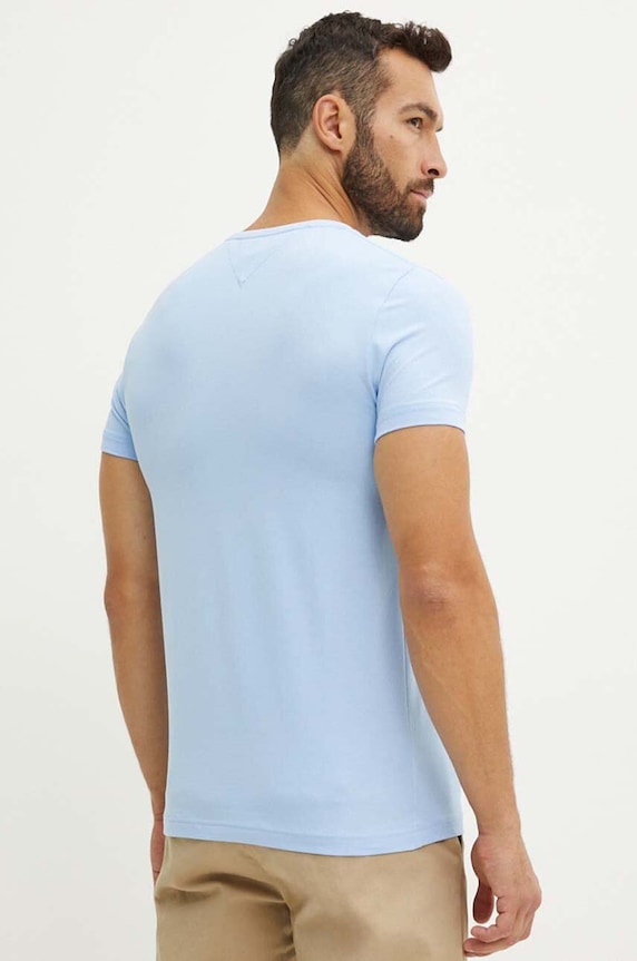 Tommy Hilfiger t-shirt MW0MW10800 niebieski AW25