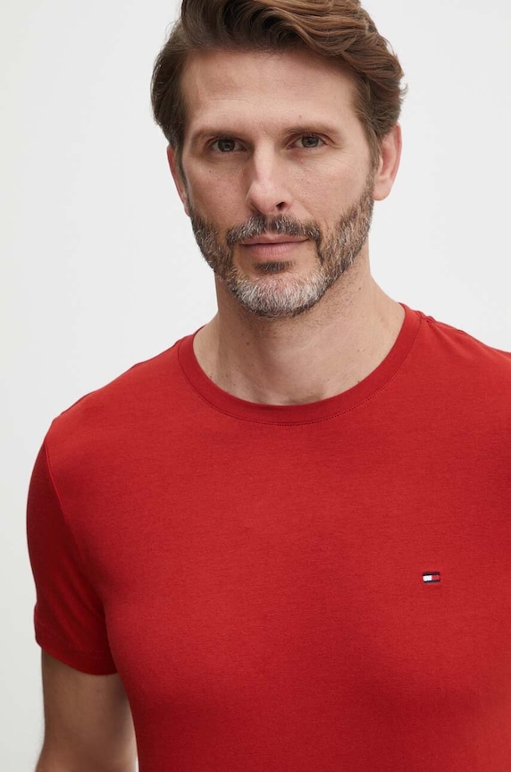 Tommy Hilfiger t-shirt MW0MW10800 czerwony AW25
