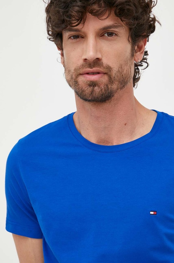 Μπλουζάκι Tommy Hilfiger σκούρο μπλε MW0MW10800