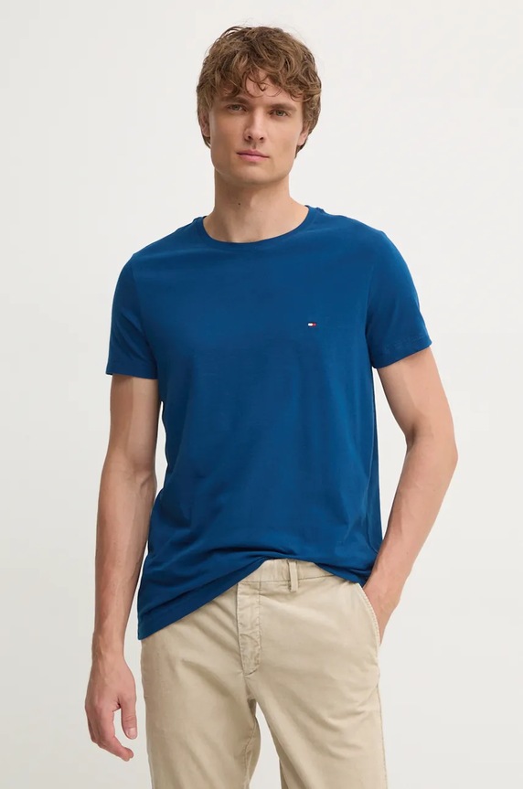 Tričko Tommy Hilfiger modrá MW0MW10800