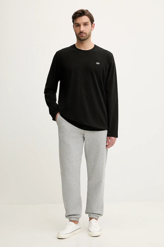 Lacoste - Pánske tričko s dlhým rukávom TH0990 čierna AW24