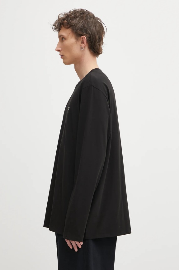 Lacoste camicia a maniche lunghe TH0990 nero AW24