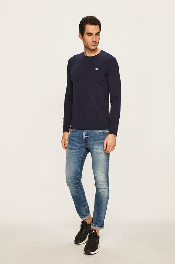 Lacoste - Hosszú ujjú TH0990 sötétkék AW24