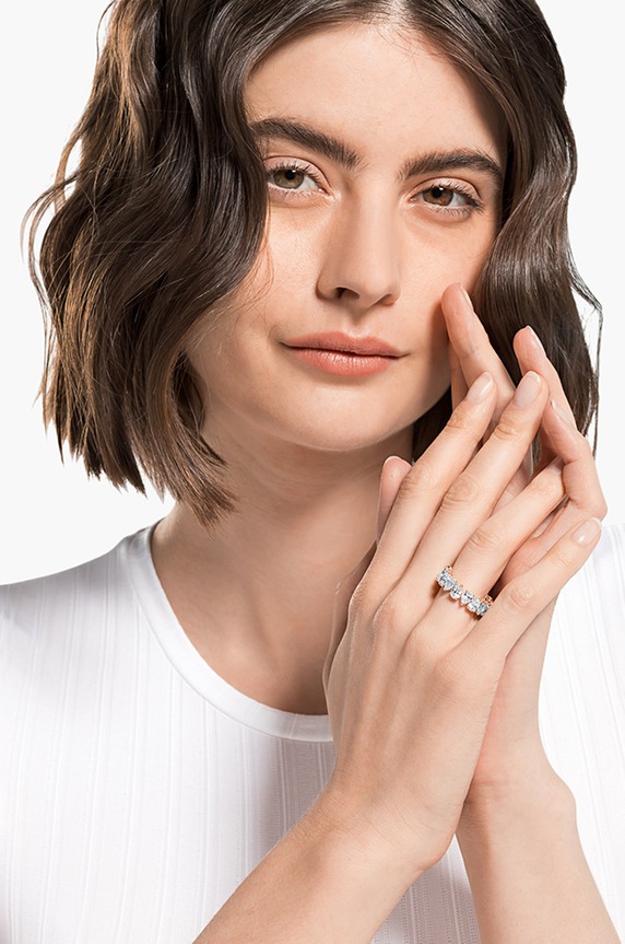 Swarovski - Pierścionek VITTORE 5585425 5585425 złoty AW20