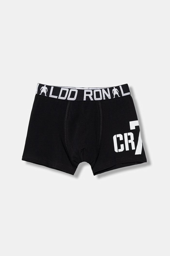 CR7 Cristiano Ronaldo - Παιδικά μποξεράκια (2-pack) εφαρμοστό σορτς μπόξερ μαύρο 8400.51.451