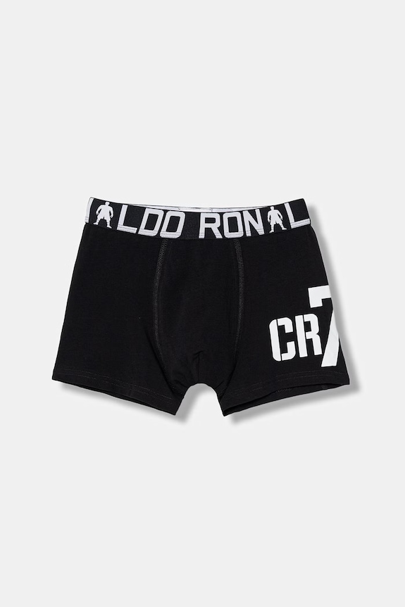 CR7 Cristiano Ronaldo - Παιδικά μποξεράκια (2-pack) εφαρμοστό σορτς μπόξερ μαύρο 8400.51.451