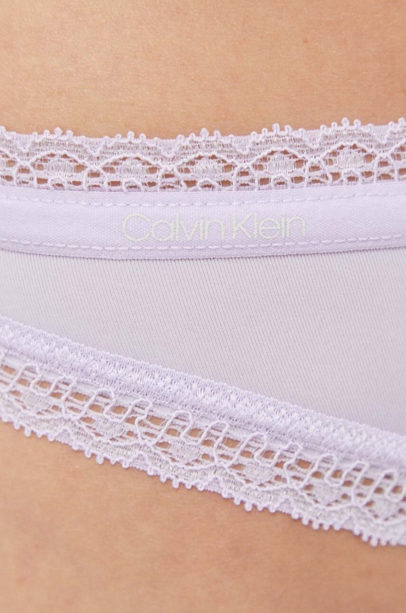 Odzież Calvin Klein Underwear stringi 000QD3763E fioletowy