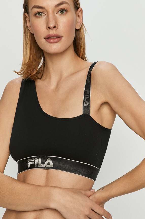 Fila - Sportmelltartó melltartó merevítő nélkül fekete FU6105