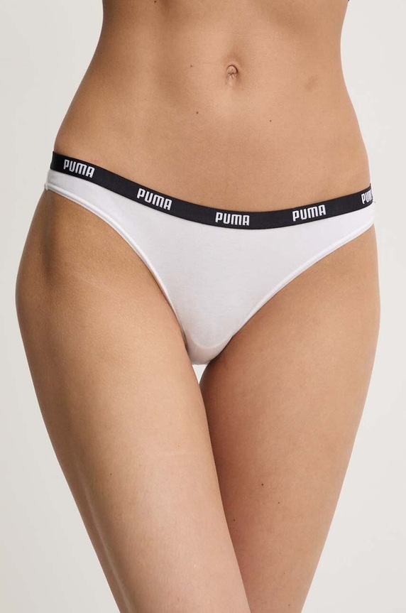 Σλιπ Puma 2-pack (2-pack) πλεκτό ύφασμα λευκό 907851.