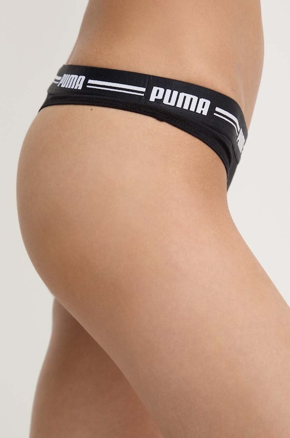 Puma stringi 2-pack czarny 907854