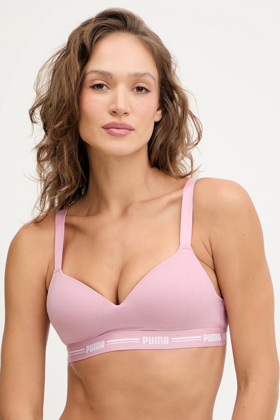 Puma sportmelltartó melltartó merevítő nélkül rózsaszín 907863