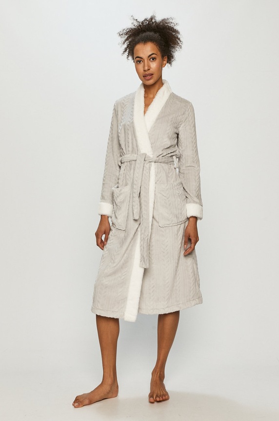 Etam - Szlafrok OXY 652317002 szary AW20