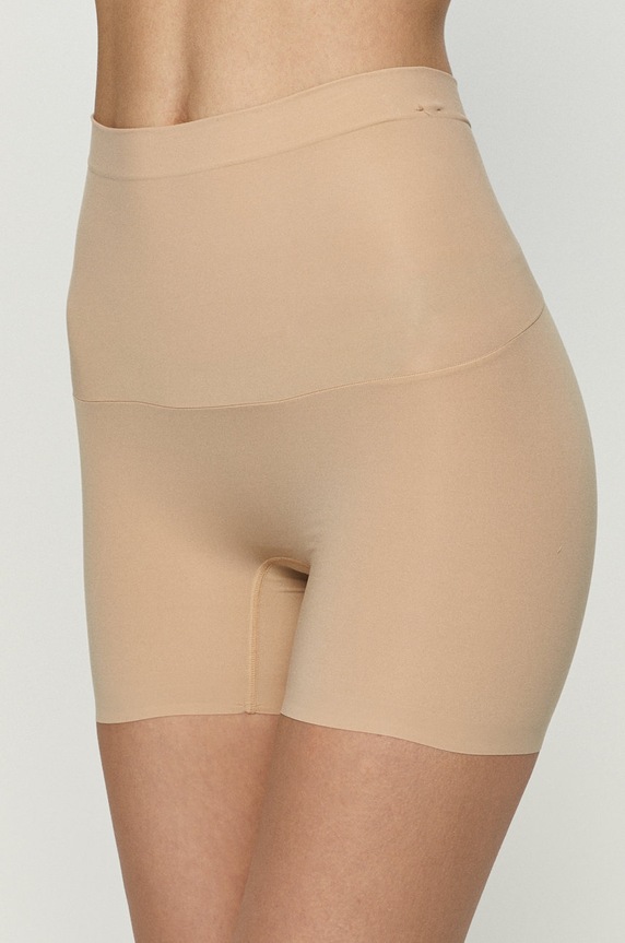 Spanx - Szorty modelujące Shape My Day Girl dzianina beżowy SS7215