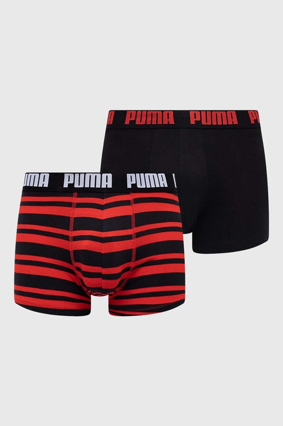 Puma bokserki (2-pack) 907838 dzianina czerwony 907838