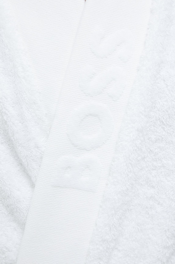 BOSS accappatoio in cotone PLAIN.MEN bianco