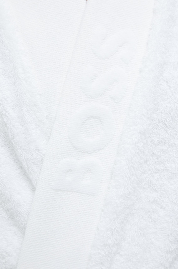 BOSS accappatoio in cotone PLAIN.MEN bianco
