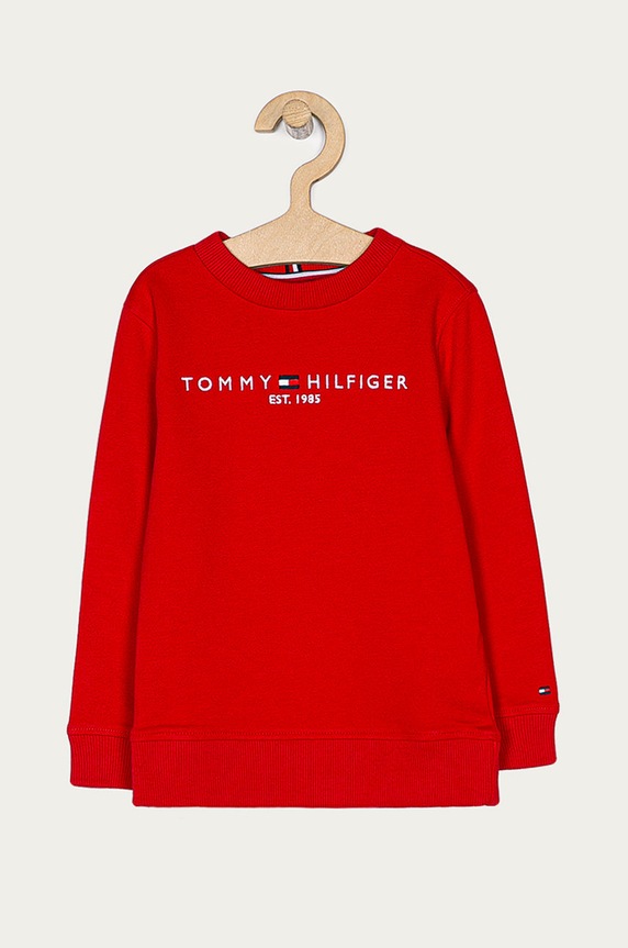 Tommy Hilfiger - Detská mikina 98-176 cm bez kapucne červená KB0KB05797
