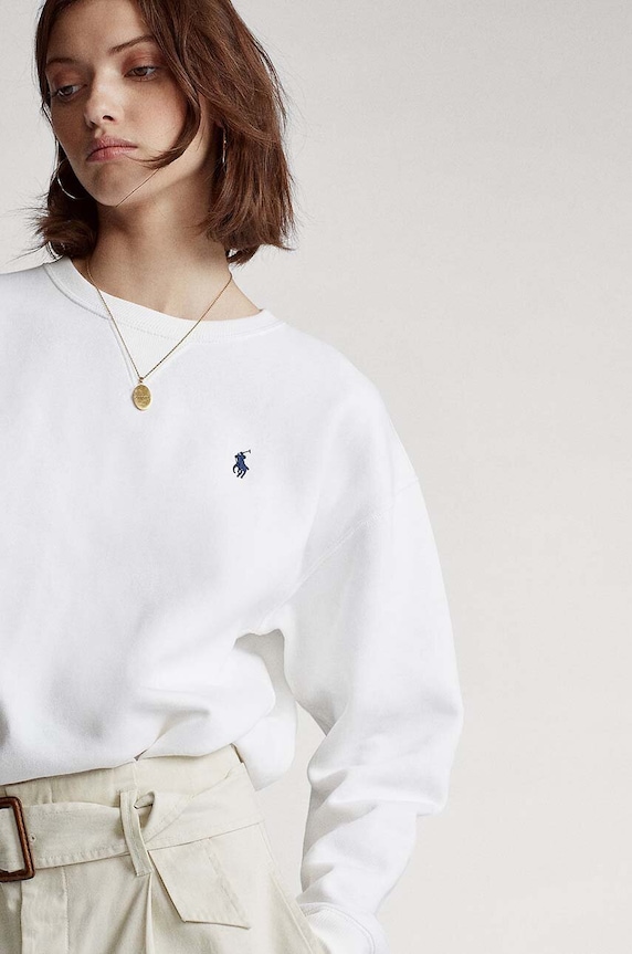 Ρούχα Polo Ralph Lauren Μπλούζα 211794395002 λευκό