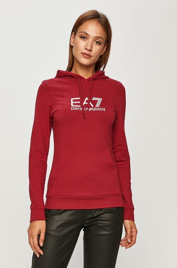 EA7 Emporio Armani - Mikina s elastanom ružová 8NTM40.TJ31Z