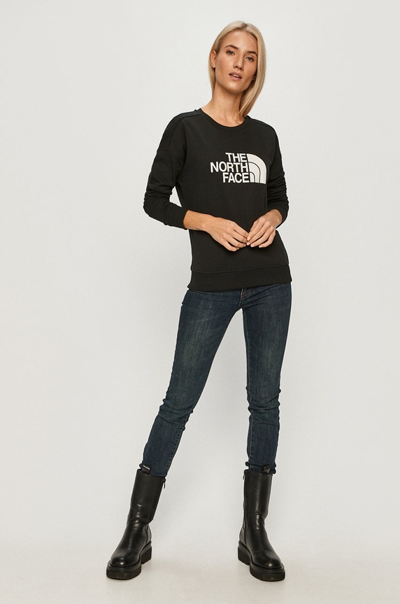 The North Face felpa in cotone NF0A3S4GJK31 nero AW21