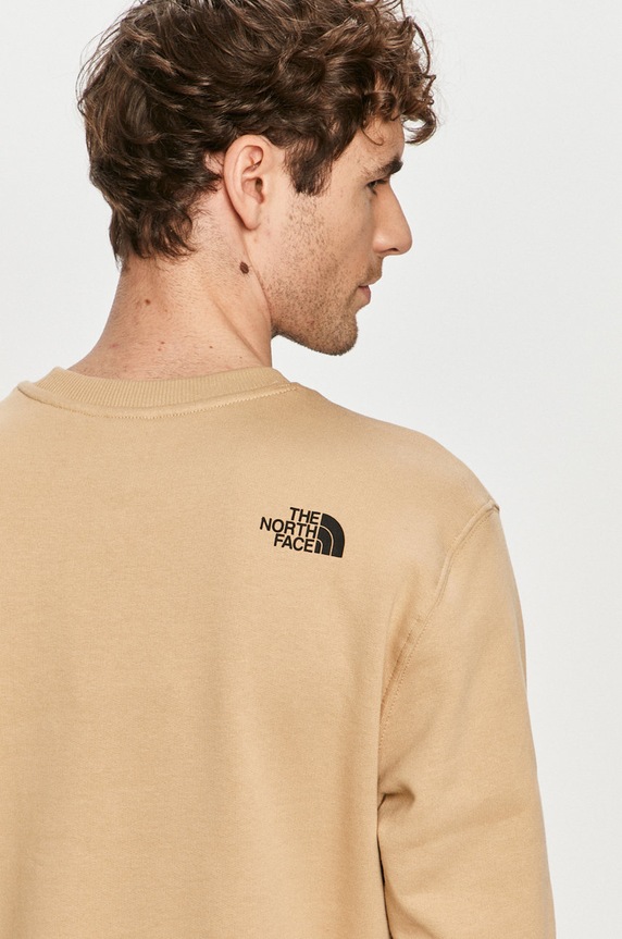 The North Face - Bavlněná mikina hnědá NF0A4SYXH7E1