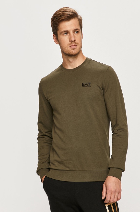 EA7 Emporio Armani Bluza 8NPM52.PJ05Z bawełna zielony 8NPM52.PJ05Z