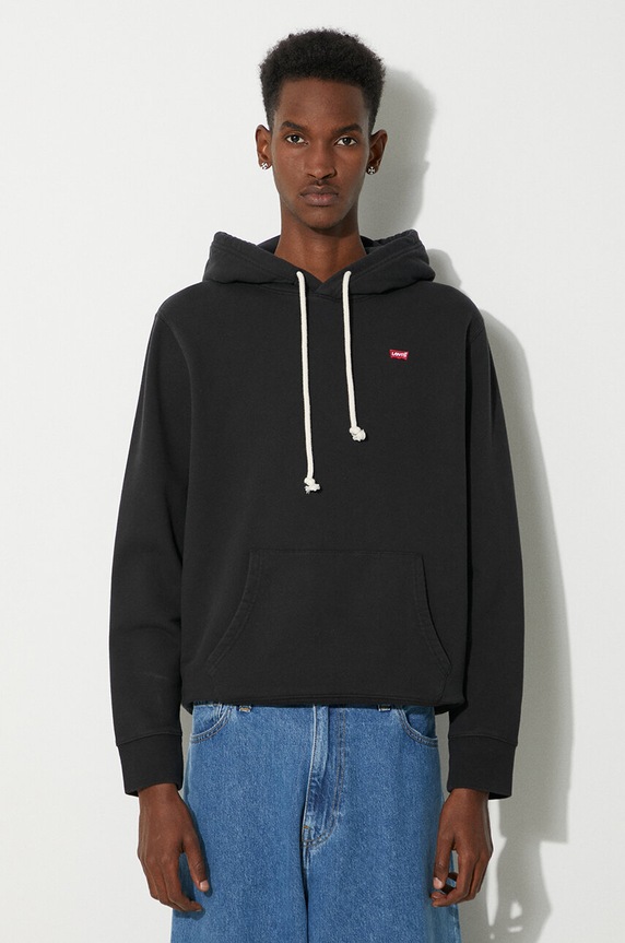 Levi's sweatshirt cotton black 34581.0001