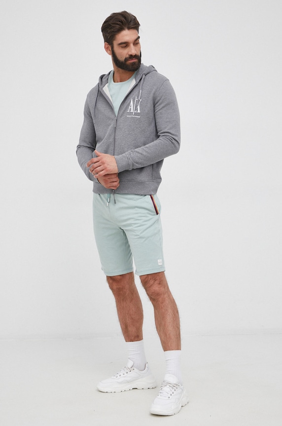 Armani Exchange bluza bawełniana 8NZMPP.ZJ1ZZ szary AA00