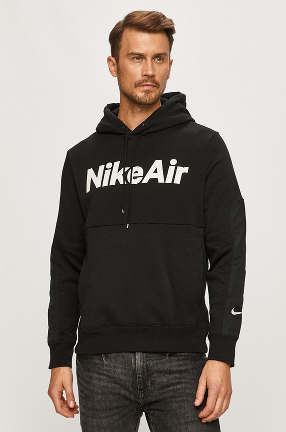 Nike Sportswear - Суичър с качулка черен CU4139