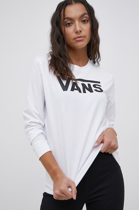 Vans - Longsleeve biały VN0A47WNWHT1