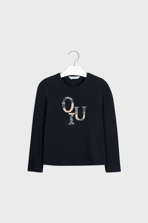 Mayoral - Longsleeve copii 128-167 cm print bleumarin 830.8F.JUNIOR