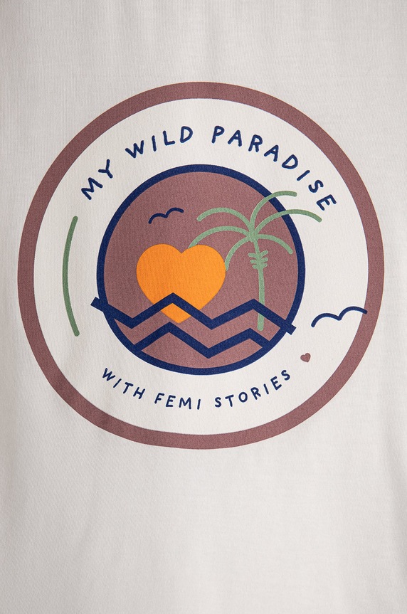 Dziewczynka Femi Stories Longsleeve dziecięcy RICO.ECR biały